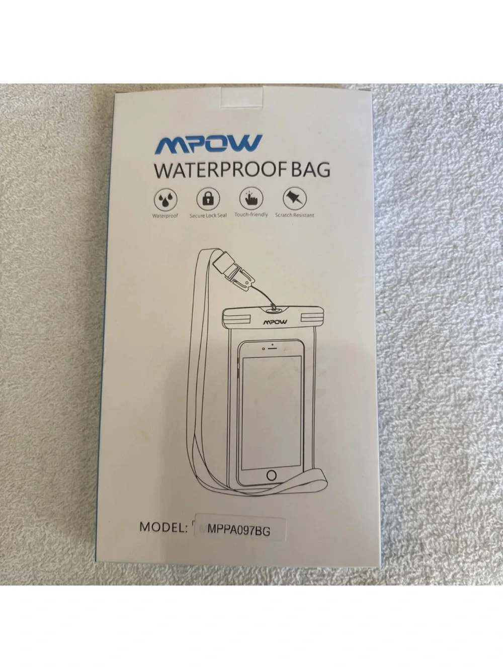 Mpow Waterproof Bag W/straps 2 Pk Model # MPPA097BG Brand New